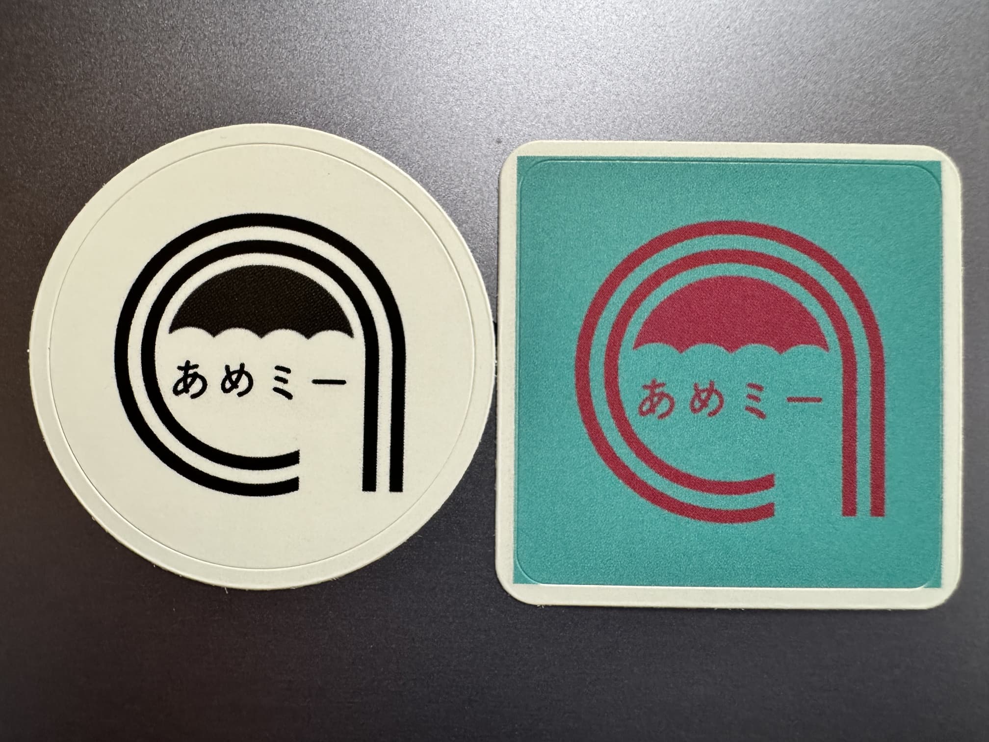 あめミーロゴステッカー あめミーロゴステッカー