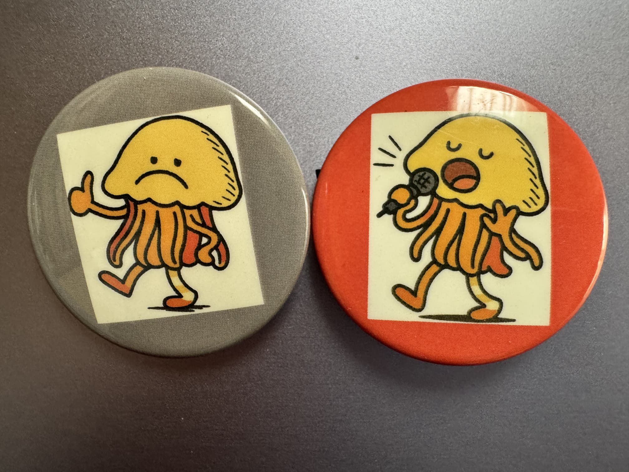 シクラゲ缶バッジ シクラゲ缶バッジ