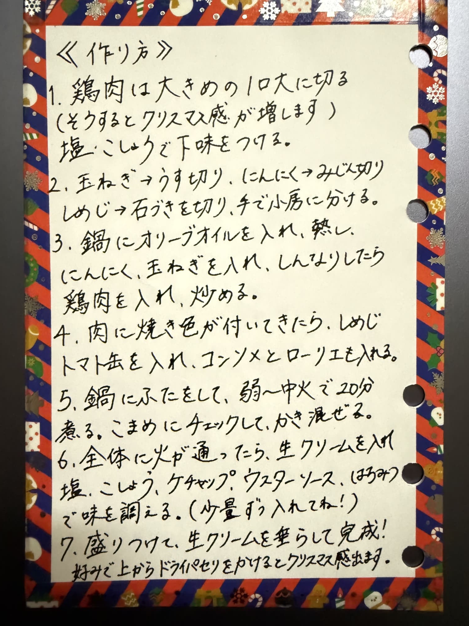 チキンのトマトクリーム煮のレシピ チキンのトマトクリーム煮のレシピ