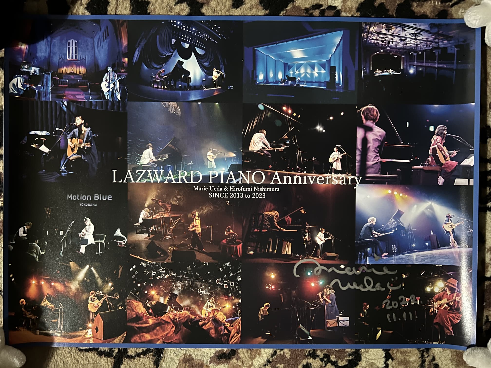 LAZWARD PIANO Anniversaryの直筆サイン入りポスター