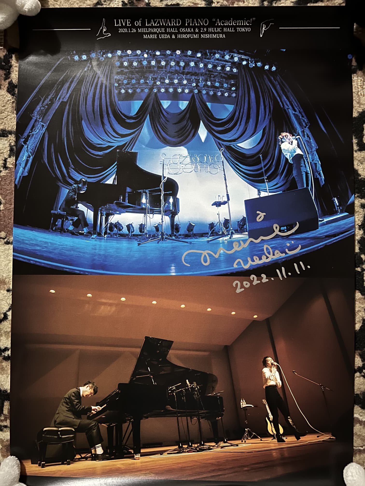 LIVE of LAZWARD PIANO “Academic!”の直筆サイン入りポスター
