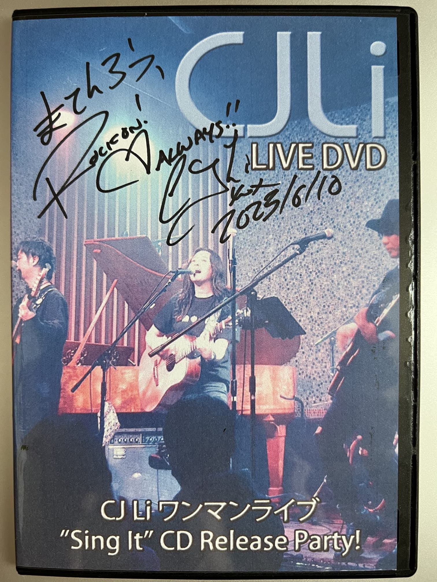 CJ Li LIVE DVD CJ Liワンマンライブ"Sing It" CD Release Party!