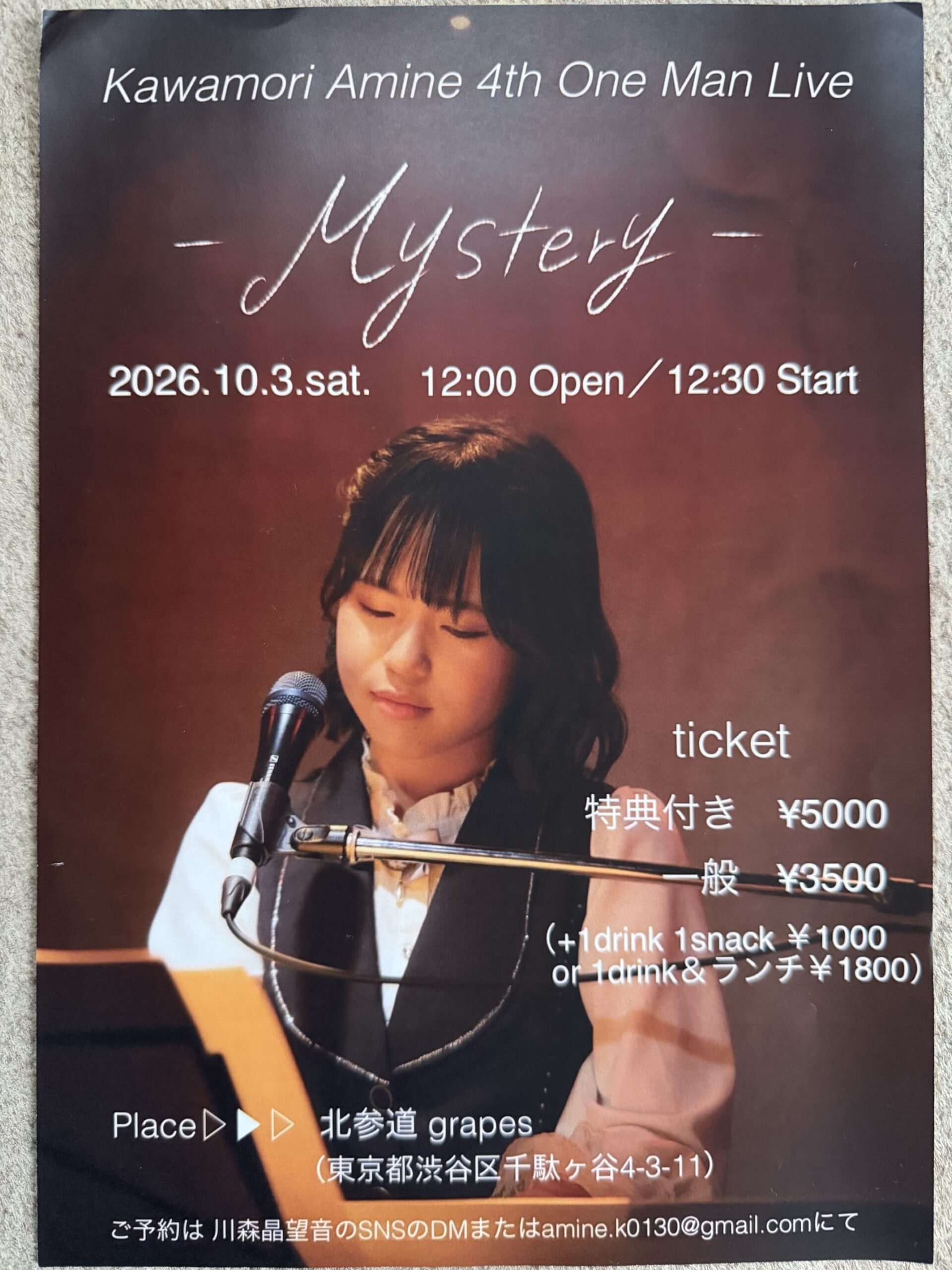 川森晶望音のフライヤー 川森晶望音のフライヤー